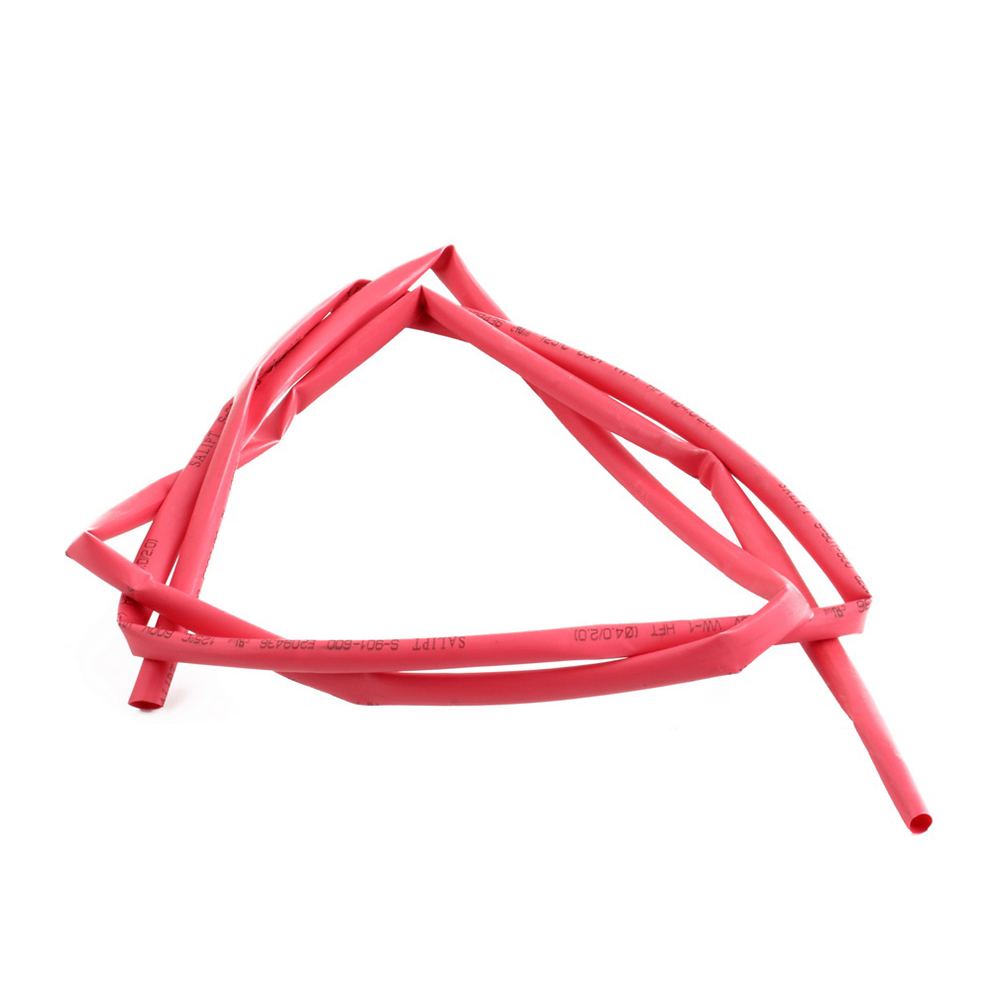 Application facile du manchon thermorétractable 4mm rouge sur câble électrique fin